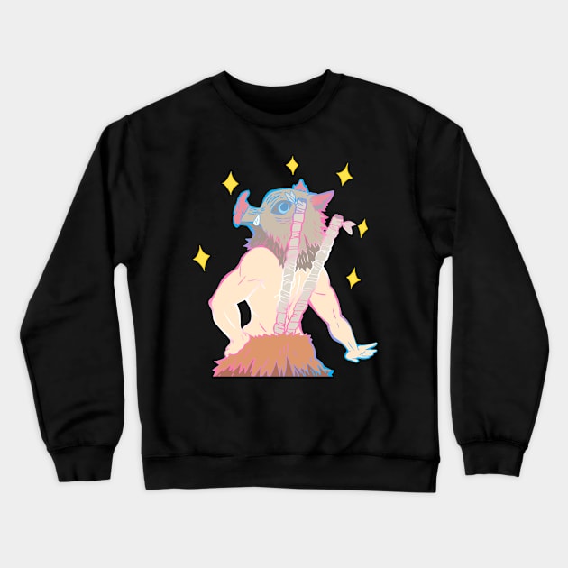 Transgender Flag Boar Crewneck Sweatshirt by madierobanske